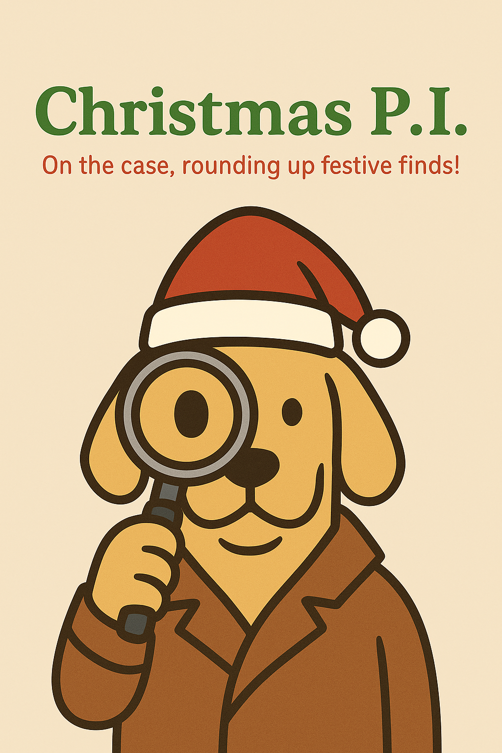 Christmas PI Dog